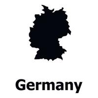 icono de mapa de alemania, estilo simple vector