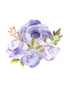 fleur blommig vattenfärg illustration png