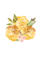 flor floral acuarela ilustración png