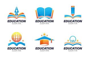 Education Logo Set Template vector