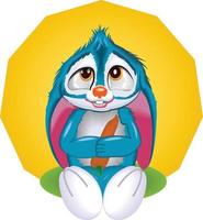 animation bunny eps vector