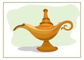 Aladin's lamp from a fairy tale vector