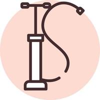 Car pump, icon, vector on white background.