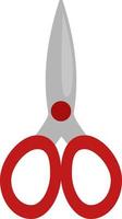 Instrument scissors, icon, vector on white background.
