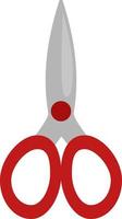 Instrument scissors, icon, vector on white background.