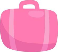 Vacation suitcase, icon, vector on white background.