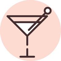 Alcohol allergy, icon, vector on white background.