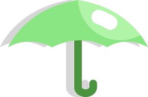 Ecology umbrella, icon, vector on white background.