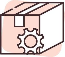 Delivery optimization, icon, vector on white background.