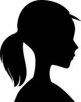 Silhouette woman vector for websites, printing, graphics design