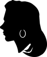 Silhouette woman vector for websites, printing, graphics design