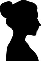 Silhouette woman vector for websites, printing, graphics design