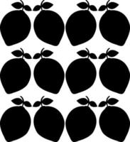 fruits and vegetables silhouette vector