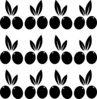 fruits and vegetables silhouette vector