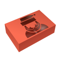 Christmas box mockup png