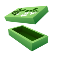 maqueta de caja de navidad png