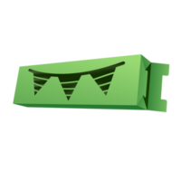 maqueta de caja de navidad png