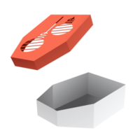 maqueta de caja de navidad png