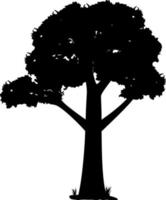 vector de silueta de árbol para el sitio web, para imprimir. gráficos vectoriales