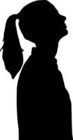 Silhouette woman vector for websites, printing, graphics design