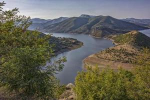 The Arda River is the largest Rhodope River. The river has the exceptionally beautiful curves,meanders winding in huge rocky massifs and domes in the middle stream photo