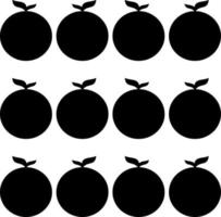 fruits and vegetables silhouette vector