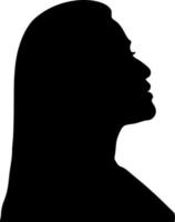 Silhouette woman vector for websites, printing, graphics design