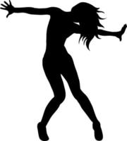 Silhouette woman vector for websites, printing, graphics design