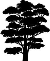 vector de silueta de árbol para el sitio web, para imprimir. gráficos vectoriales