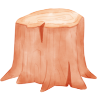 ilustración de madera acuarela png