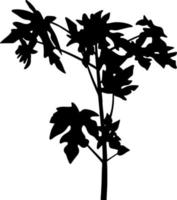 Tree silhouette vector for the website, for printing. Vector graphics.