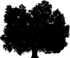 Tree silhouette vector for the website, for printing. Vector graphics.