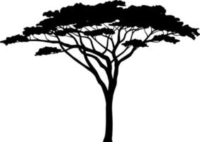 vector de silueta de árbol para el sitio web, para imprimir. gráficos vectoriales