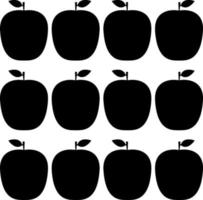 fruits and vegetables silhouette vector