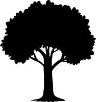 vector de silueta de árbol para el sitio web, para imprimir. gráficos vectoriales