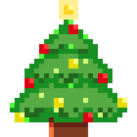 weihnachtsbaum pixel niedlich kunst grün png