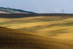 paisaje otoñal en los campos de moravia foto