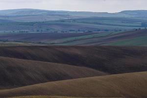 paisaje otoñal en los campos de moravia foto