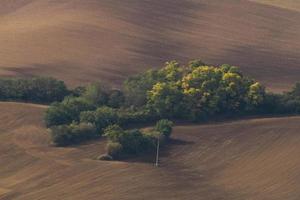 paisaje otoñal en los campos de moravia foto