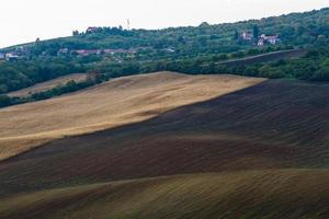 paisaje otoñal en los campos de moravia foto