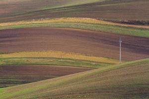 paisaje otoñal en los campos de moravia foto