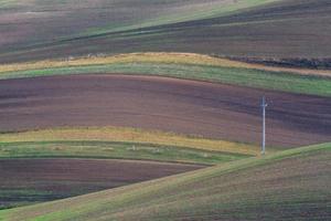 paisaje otoñal en los campos de moravia foto