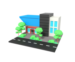 3d illustration av kontor byggnad png