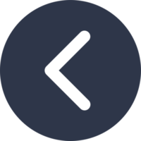 Left arrow direction solid icon in grey colors. Interface signs illustration. png