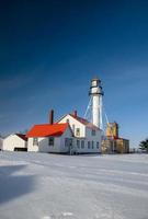 White Fish Point Light House y Great Lakes Shipwreck Museum en la península superior de Michigan