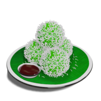 Indonesian Food Klepon , healthy fresh and sweet dessert from Indonesia png