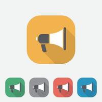speaker icon, Megaphone icon design for apps and websites, Vector illustration, UI, UX, Eps 10.