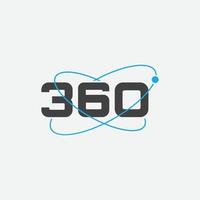 360 view icon graphic design template vector, 360 degrees angle icon in trendy flat style, Icon vector of 360-degree app for 360-area view
