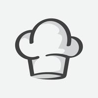 sombrero para cocinas de chef, vector de icono de gorro de chef, diseño de gorra de chef