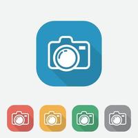 Camera Icon design on white background.Camera and Photography icons, Camera symbol for your web site design, logo, app, UI. Vector illustration